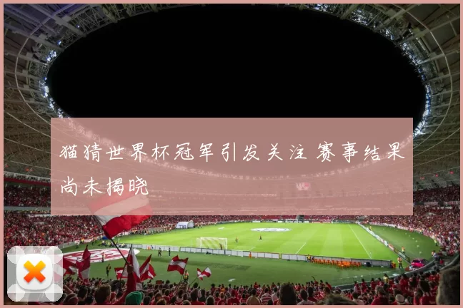 猫猜世界杯冠军引发关注 赛事结果尚未揭晓